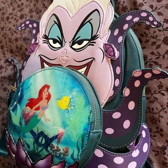 NWT Loungefly Disney Villains Ursula Crystal Ball Mini Backpack main image 12
